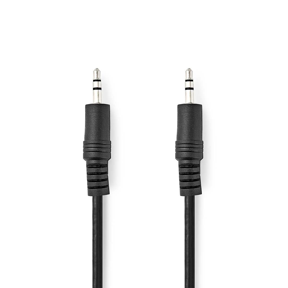 Nedis 3.5mm to 3.5mm Stereo Audio Cable Jack Auxiliary Audio Cable for Headphones, Stereo Speaker, Black, 5m