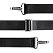 Hibate Nylon Replacement Messenger Bag Shoulder Strap Adjustable Belt Black - Chrome
