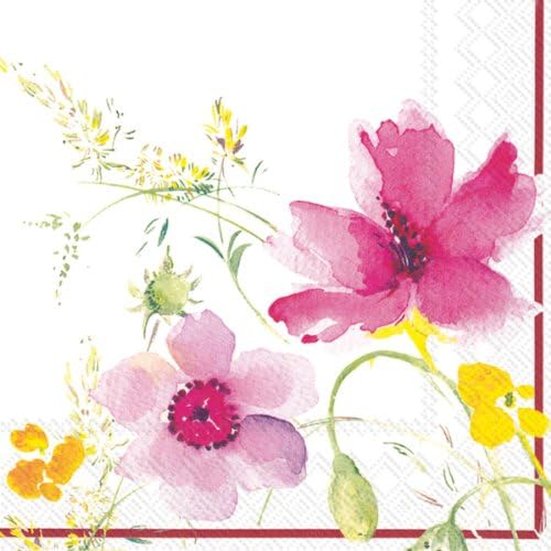 Ideal Home Range 20-Count 3-Ply Paper Lunch Napkins, Villeroy and Boch Mariefleur