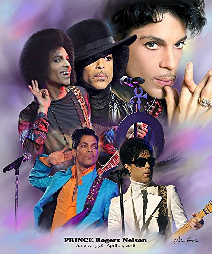Purple Reign: Prince Rogers Nelson by Wishum Gregory (Unframed Art Print - 24x20 inches)