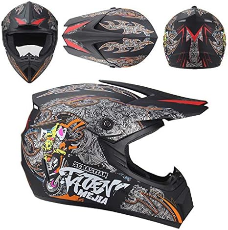 Amazon Co Jp オートバイフルフェイスヘルメットフォーシーズンズツーリングヘルメットバイク原付バイクストリートレーシングクラッシュヘルメット パーソナリティクールヘルメット 男性と女性 D M ホーム キッチン