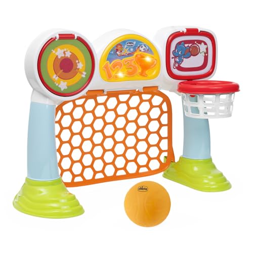 Multisport League Game, Juego Electrónico e Interactivo, Canasta, Marcador con Luces y Sonidos, 3 Modos de Juego, Pelota de Plástico Blanda Incluida, Juguetes para Niños de 2 a 5 Años
