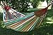 Vivere Brazilian Style Double Cotton Hammock with Polyester End Strings, 450 lb Weight Capacity (Salsa)