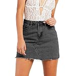 Women’s  Jean Short Mini Skirt Fringed Slim Fit www.denim.fit