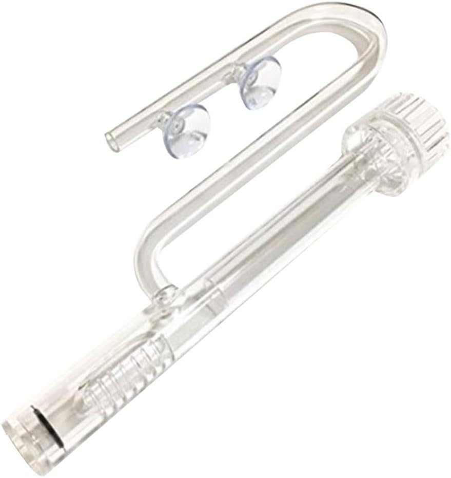 Republe Glass Lily Pipe Inflow Aquarium Planted Tank Surface Skimmer Hose Water Plant Canister Filter
