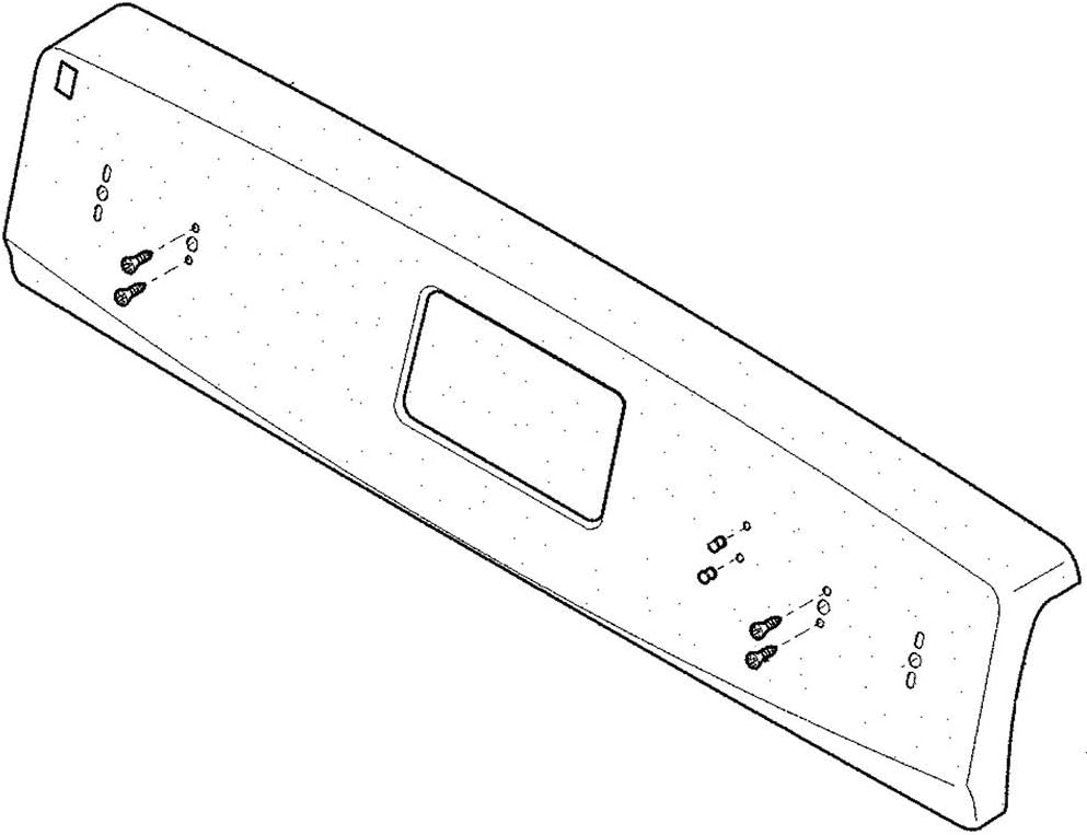 316456615 Range Control Panel and Overlay (Black and Stainless) Genuine Original Equipment Manufacturer (OEM) Part Stainless
