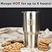 SASQUATCH 30 oz stainless steel tumbler with lid & 2 straws (curved+straight)+cleaning brush - double wall vacuum insulated, BPA-free open/close switch lid - for travel & indoor, hot & cold drinks