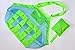 Satisfaction1 Large Portable Beach Mesh Toys Tote Bag Sturdy Blue Sand Backpack Can Put Childrens' Toys,Clothes,Towels,Groceries.Suitable for Beach,Pool,Boat
