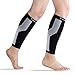 Calf Compression Sleeve (1 Pair) - Performance Leg Compression Socks for Men and Women- Shin Splints, Calf Strains, Sports Recovery - Calf Guard for Running, Walking, Cycling, Nurses, Travel