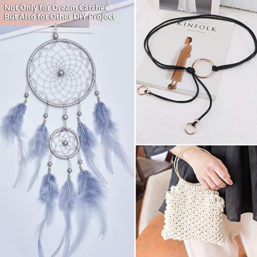 SOSMAR 16PCS Metal Rings Hoops 8 Sizes Craft Silver Rings for Dream Catcher, Wieldable Metal Ring for Macramé Wedding Décor DIY Handcraft Project (2/2.5/3.1/3.9/4.7/5.5/6.3/7.5inch) Silver - Thumbnail 5