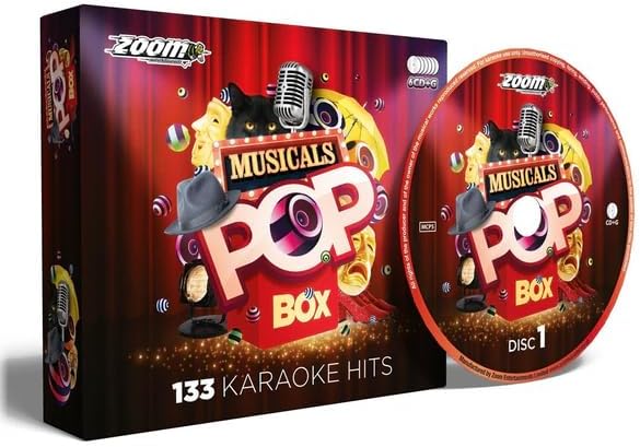Zoom Karaoke - Zoom Karaoke Musicals Pop Box Party Pack - 6 CD+G