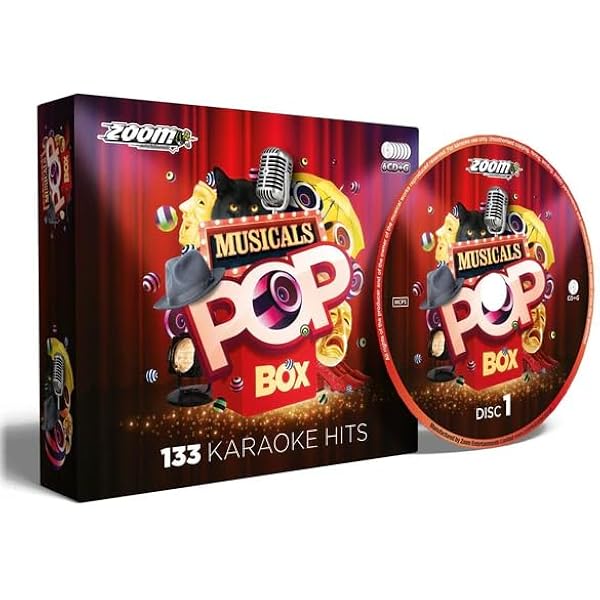 Zoom Karaoke - Zoom Karaoke Musicals Pop Box Party Pack - 6 CD+G