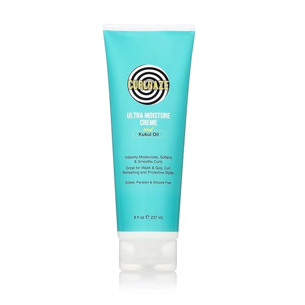 CURLDAZE ULTRA MOISTURE CREME WITH KUKUI OIL, VITAMINS A, C, AND E, INTENSELY MOISTURIZES, SMOOTHS, SOFTENS, PROTECTS, REPAIRS, RENEWS DRY OR DAMAGED CURLS