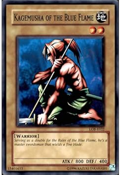 Lob E022 Unlimited Ed Kagemusha Of The Blue Flame Common Card Legend Of Blue Eyes White Dragon Yu Gi Oh Single Card Amazon Co Uk Toys Games