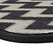 BDK USA Line Design (Chevron/Zigzag) Carpet Floor Mats (White)
