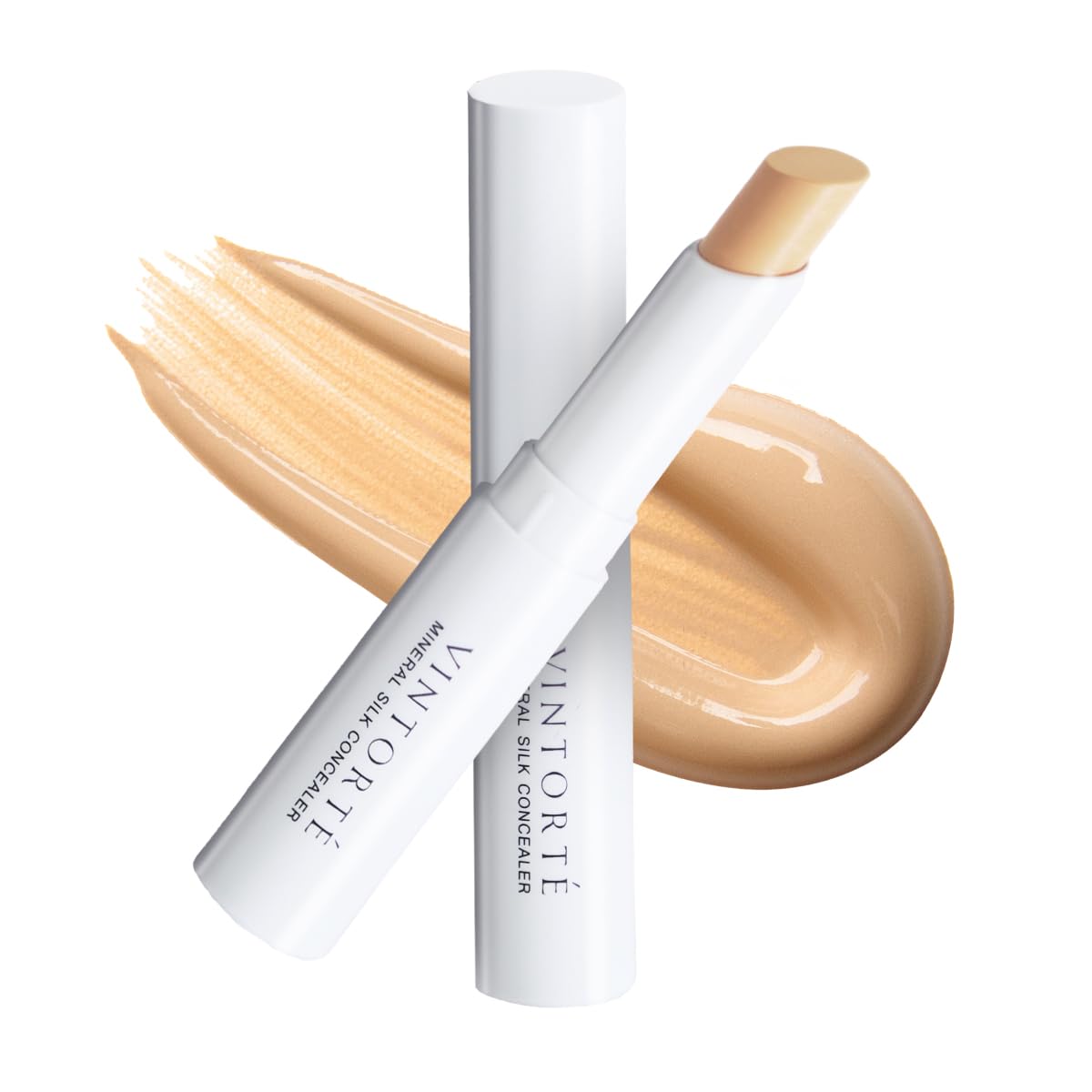 VINTORTE ミネラル シルク コンシーラー スティック しみカバー 毛穴隠し くま消し concealer シミ隠し 石鹸で落とせる ピンク の商品画像