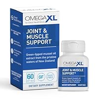 OmegaXL Joint Support Supplement, for Relief - Natural Muscle Support, Green Lipped Mussel Oil, Soft Gel Pills, Drug-Free, 60 Count