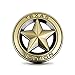 Dsycar 3D Metal Chrome TEXAS EDITION Star Emblem Diameter 3