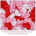 Tatuo 600 Pieces Valentine Confetti Fabric Heart Confetti Sponge Table Scatter for Wedding Valentine's Day Favors, 3 Colors in 2 Sizes