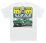 Hot Shirts Lions Drag Strip 1966 Corvette Gasser White T-Shirt: XL - Chevrolet Vintage 427 Vette Chevy