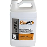 VacOil&reg; 19 Grade Vacuum Pump Oil | 1 Gallon for Edwards, Welch, Leybold, Agilent, High Grade, Molecularly Distilled &amp; Increases Vacuum Pump Life