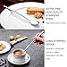 Hiware Stainless Steel Ice Cream Spoon, Long Handle Tea Spoon, Iced Tea/Coffee Mixing Spoons - Espresso Deluxe/Bistro, 8.5-inch, Set of 4