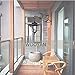 Plant Hanger Brackets Wall Mounted - Cast Iron Metal Wrought Plants Hangers Hanging Decorative Hummingbird Hooks Holder for Indoor Outdoor Flower Basket Pot Planter Bird Feeder Wind Chimes Lantern
