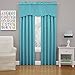 ECLIPSE Kendall Modern Scalloped Valance Rod Pocket Window Curtain for Kitchen or Bathroom, 42