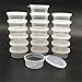 Jimess 20 Pack Clear Slime Storage Jars,Foam Ball Storage Containers with Lids for 20g Slime