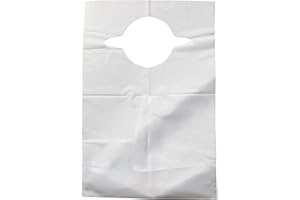 Bau Technik 30 Pack Of Crumb Catcher Disposable Dining Bibs - Soft Comfortable Disposable Bibs - Adult Size 20 x 15 Inch Bibs