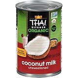 Thai Kitchen Organic Unsweetened Coconut Milk, 13.66 fl oz , Pack of 6