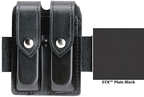 Safariland Double Mag Pouch w/Flap STX Plain For Glock 17