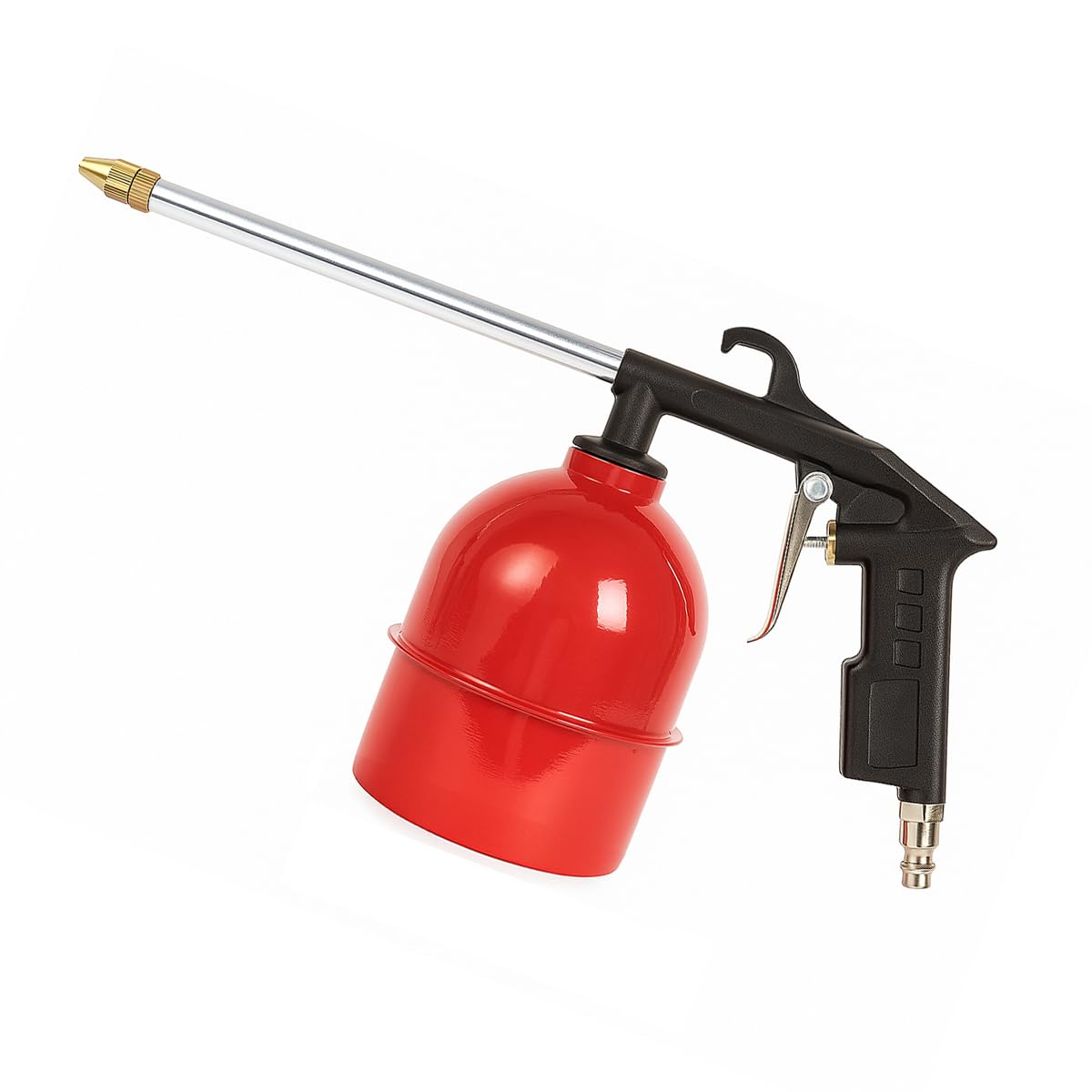 Photo 1 of **MISSING BOTTLE**Air Blow  Pneumatic Engine Cleaning Gun with Watering Bottle, High-Pressure Air Sprayer Kit with Brass Nozzle, Vehicle Cleaning Degreaser Tool for Car Engine Compartment, Wheel (Straight&Bottle)