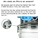 County Line Kitchen Wide Mouth Mason Jar Flip Cap Lid, Durable, Airtight, Leak-Proof Seal - Blue, 1 Pack