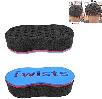 One Side Barber Hair Brush Sponge Dreads Locking Twist Coil Afro Curl Wave