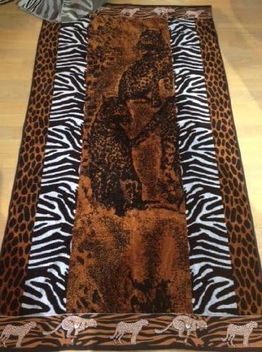 SAFARI Cabana Pool Bath Sauna Beach Towels (set of two) Luxury Oversized 40 x 70 by Treasures2