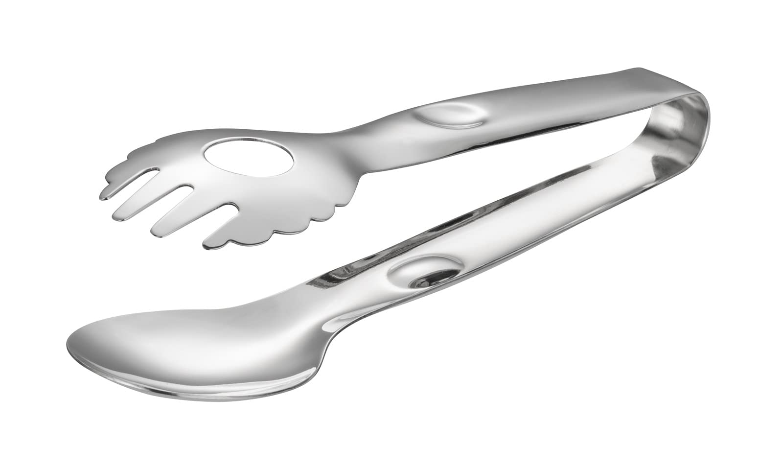 APS Tidlos salad tongs, total length: 22 cm, stainless steel, polished to a high shine on one side, shovel dimensions: 5 x 2 cm