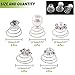Keadic 30Pcs 5 Types of Professional Spiral Hair Pins Clear Crystal Swirl Hair Twists Coils Spirals Hair Pin Clip Accessories for Delicate Women' Wedding Prom Party and Special Occasions