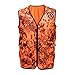 Kryptek Men's Standard Vesuvius, High Visibility, Reversible Hunting Safety Vest, Inferno, XL