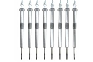 Ensun 12639701 Diesel Glow Plug (Pack of 8) - 4.85V - Dual Coils Fast Start - Compatible with - LMM LML LBZ Silverado Sierra Duramax 6.6L