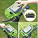 Crytech 2 in 1 Bike Top Tube Front Frame Phone Bag Waterproof Cycling Phone Mount Bag Bicycle Handlebar Holder Storage Case Pack with Touch Screen Sun Visor Fits Phone Below 5.5 Inch (Green)thumb 2