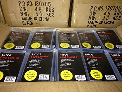 1600 YuGiOh!/Cardfight Vanguard Perfect Size Soft Clear Card Sleeves 2 13/32 x 3 15/32" (61x88 mm) - Great for Dealers!!!