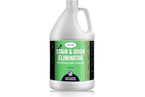 GELEAN Strong Stain & Odor Eliminator - Cats & Dog Enzymatic Urine Destroyer -MADE IN USA- Fresh Scent Multi-Purpose Pet Stain Remover for Floors, Carpet, Bathrooms, Drains & Trash Deodorizer cleaner, 128oz