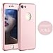 iPhone 7 Case,Lavince Full Body Protection Hard Slim Premium Cover[Dual Layer][Slim Fit] with Tempered Glass Screen Protector for iPhone 7 4.7inch(Rose Gold)