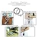 LATEEFAH Wristlet Keychain Keyring Bracelet Bangle - Round Circle Key Ring Bracelet Leather Tassel Bracelet Holder For Women Girls