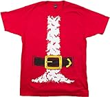Santa Claus Costume | Jumbo Print Novelty Christmas Holiday Humor Unisex T-shirt