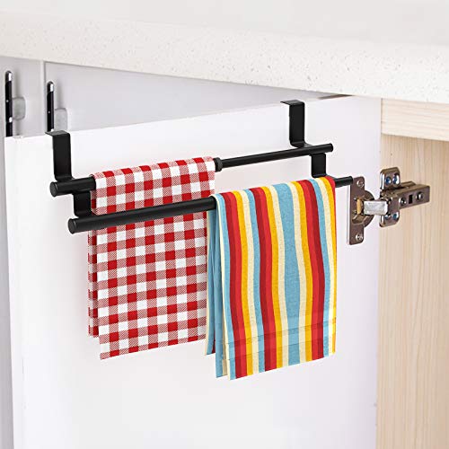 HapiRm Over The Door Towel Rack, Expandable Double Towel Holder for