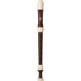 Yamaha YRA-322B Alto Recorder in Key of F, Baroque Fingering, Double holes, Three-Piece Construction, Simulated Rosewood Finish