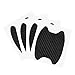 Eaplus 8pcs Universal 3D Carbon Fiber Car Door Handle Paint Scratch Protector Sticker Auto Door Handle Scratch Cover Guard Protective Film (Black)