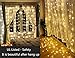DLIUZ UL Safe 304 LED 9.8Feet Connectable Curtain Lights Icicle Lights Fairy String Lights with 8 Modes for Wedding Party Family Patio Lawn Decoration